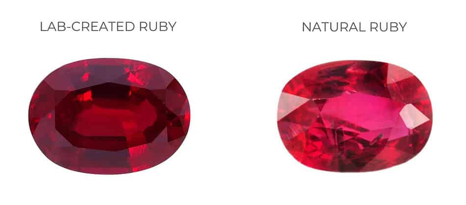 phân biệt ruby tự nhiên và ruby nhân tạo