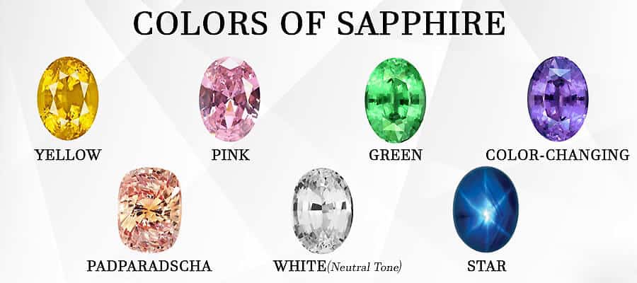 sapphire có bao nhiêu màu