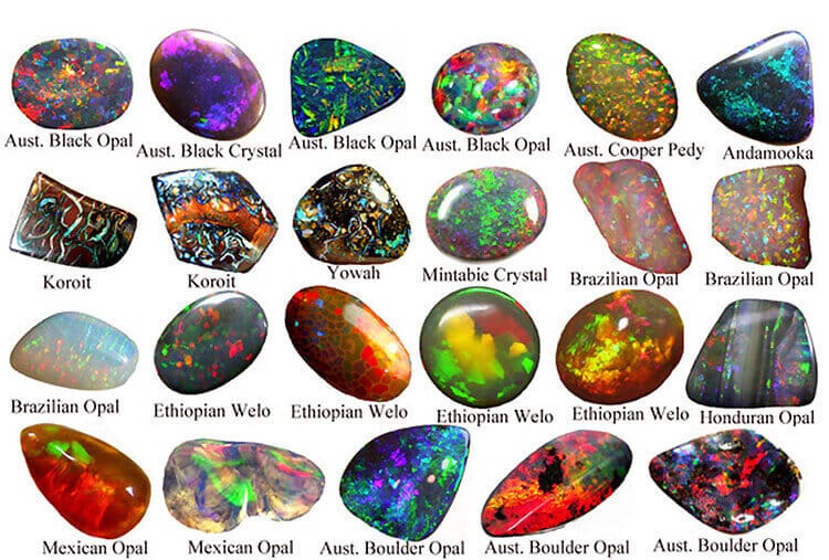 các loại đá opal