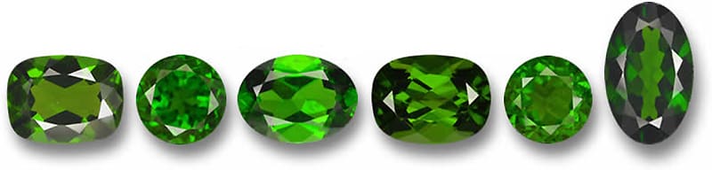 Xử lý đá Emerald có thể được thay thế bằng Chrome Diopside