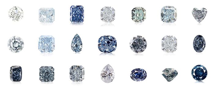 các loại kim cương xanh