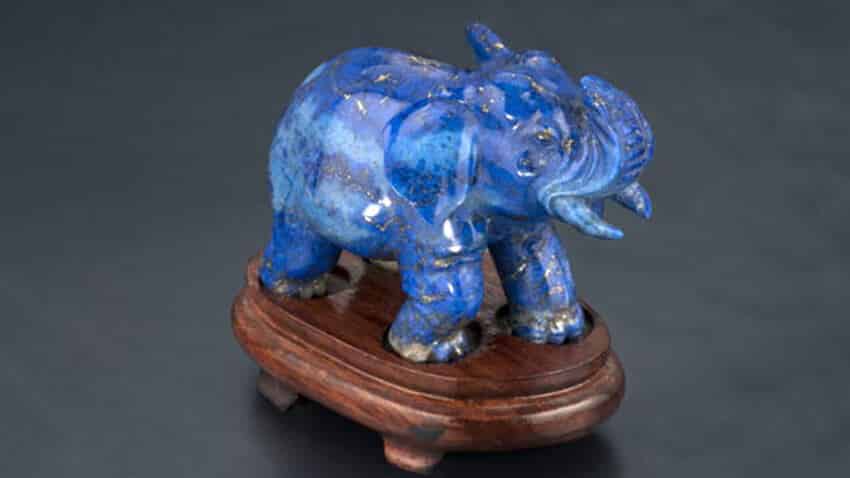 Hình voi bằng đá Lapis Lazuli
