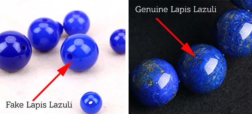 so sánh đá Lapis Lazuli thật giả