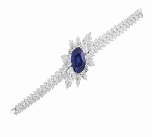Viên Sapphire đắt nhất thế giới: Top 12 - Sapphire and Diamond Bracelet