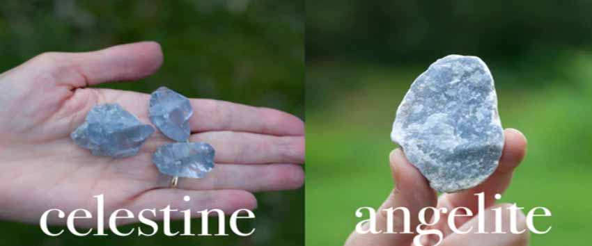 Đá Angelite sự khác biệt với đá Celestite