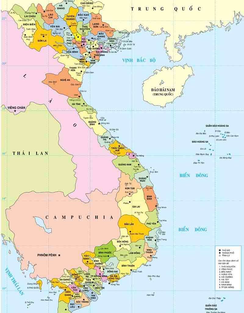 Bản đồ thế giới, bản đồ châu Việt Nam 2