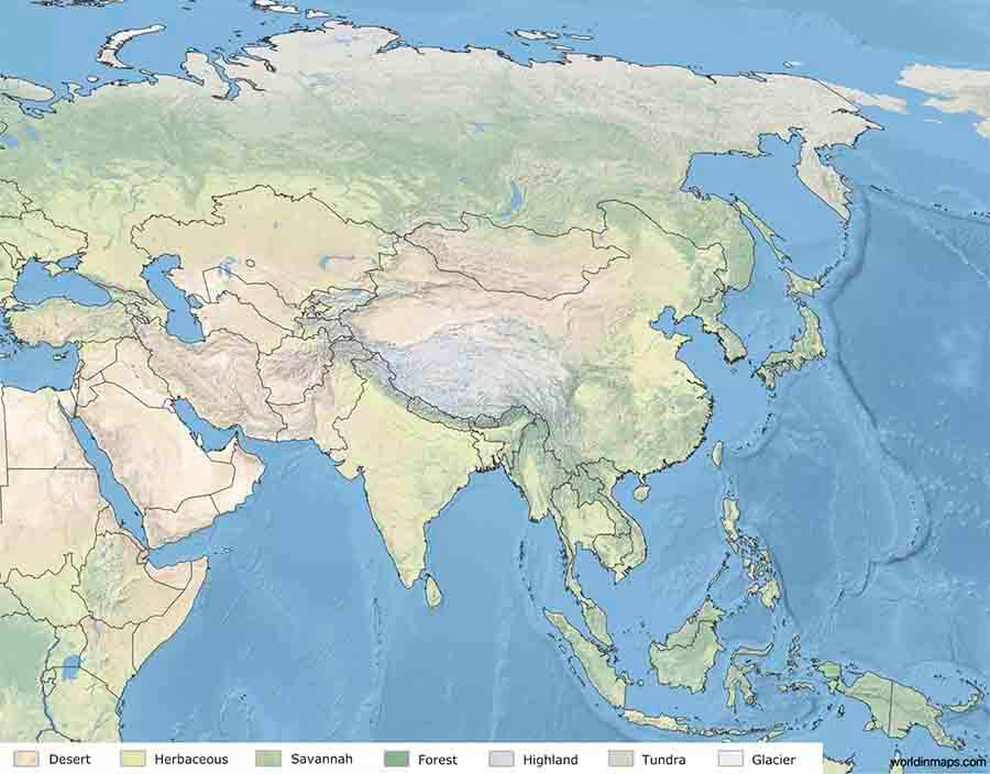 Bản đồ thế giới, bản đồ châu Á 3