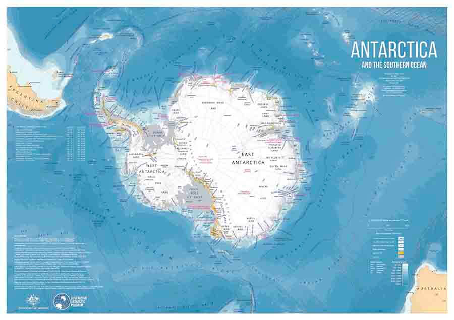 Bản đồ thế giới, bản đồ châu Nam Cực 3