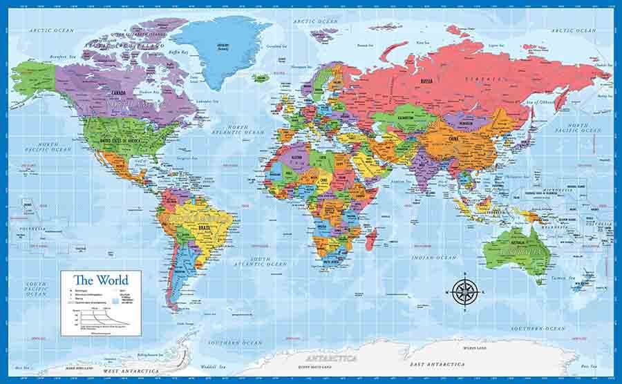 Bản đồ thế giới khổ lớn 1