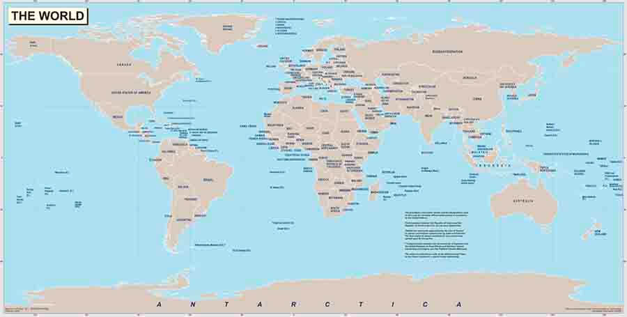 Bản đồ thế giới khổ lớn 3