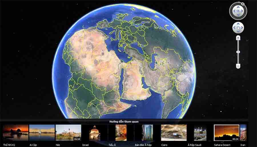 Bản đồ thế giới Google Earth hiện nay