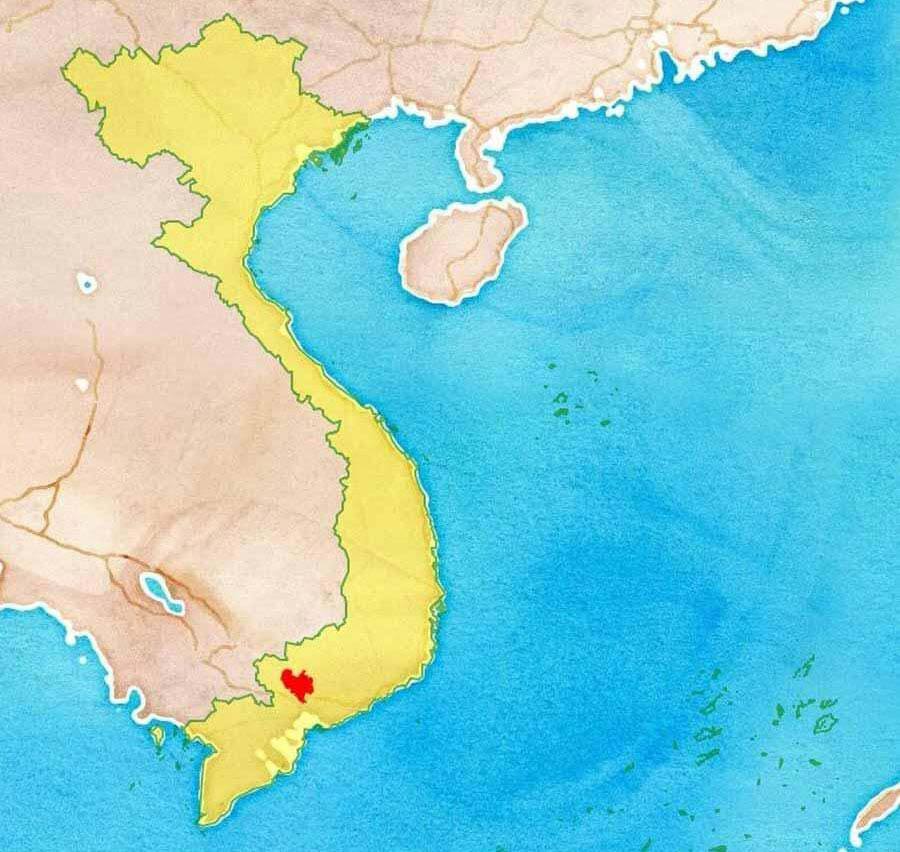 Bản đồ Bình Dương, Vị trí địa lý Bình Dương trên bản đồ Việt Nam