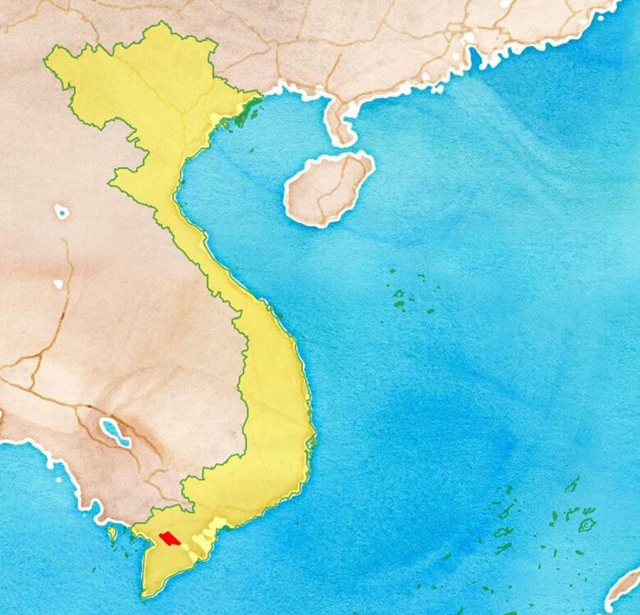 Bản đồ Cần Thơ, Vị trí địa lý Cần Thơ trên bản đồ Việt Nam