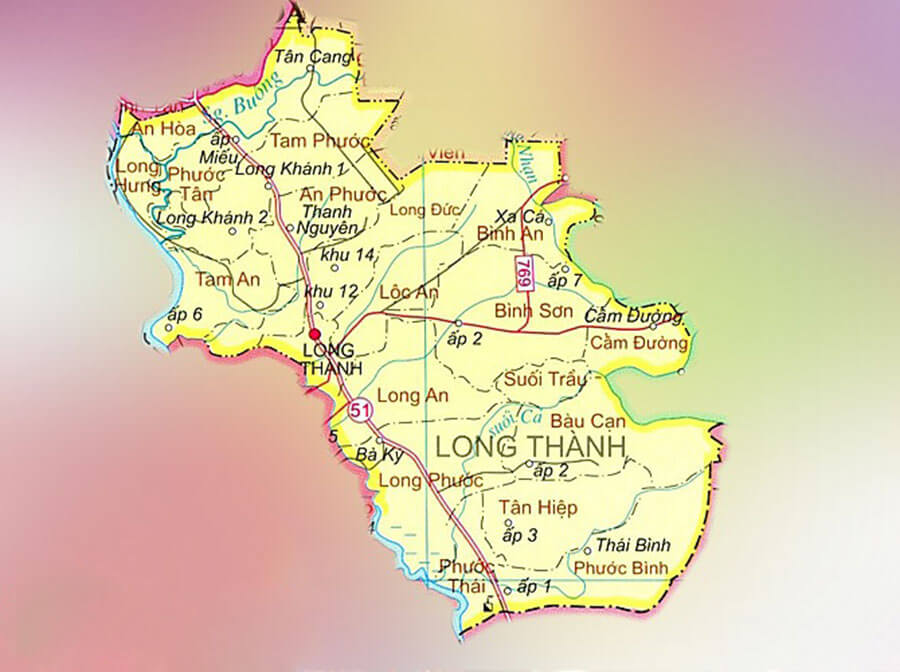 Bản đồ Đồng Nai: Thành phố Long Khánh