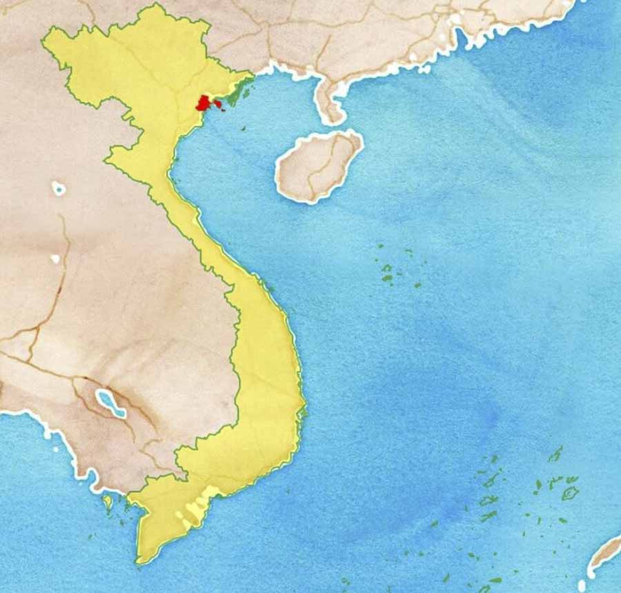 Bản đồ Hải Phòng, Hải Phòng trên bản đồ Việt Nam