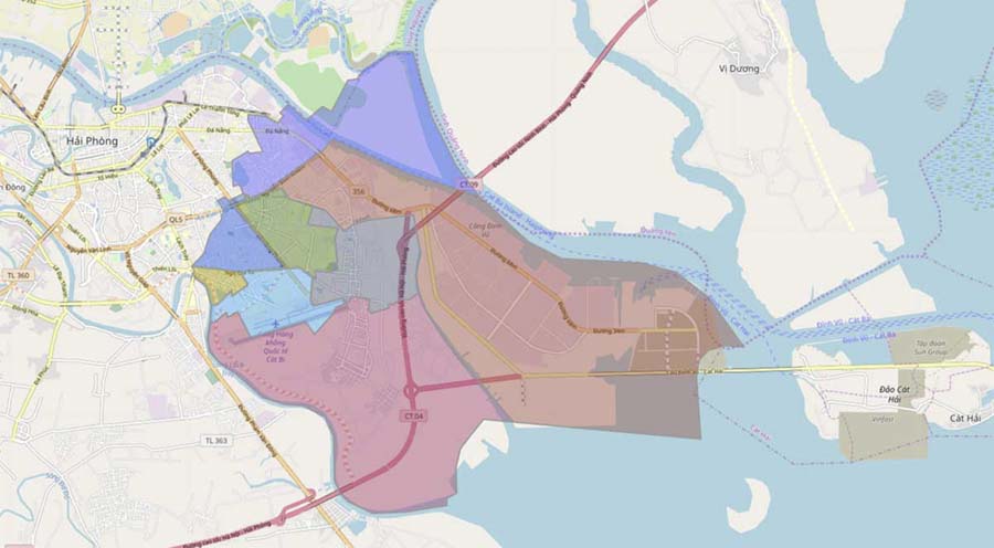 Bản đồ Hải Phòng: quận Hải An