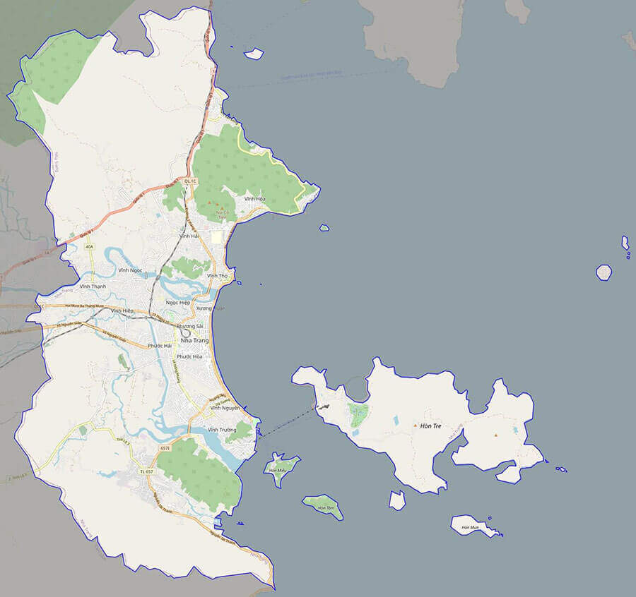 Bản đồ Nha Trang vị trí