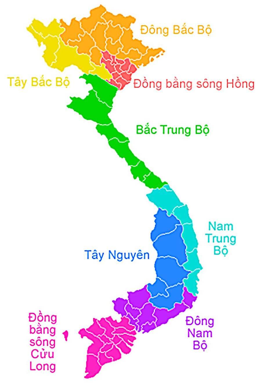 Bản đồ miền Trung, Vị trí miền Trung