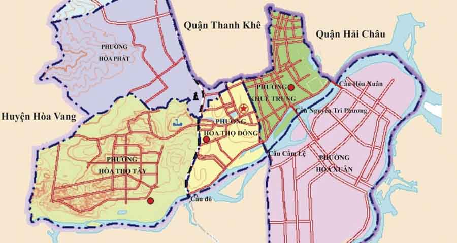 Bản đồ Đà Nẵng: quận Hải Châu
