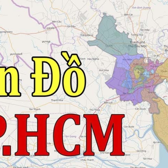 Bản đồ Hồ Chí Minh (TP. HCM) và 22 đơn vị cấp huyện chi tiết
