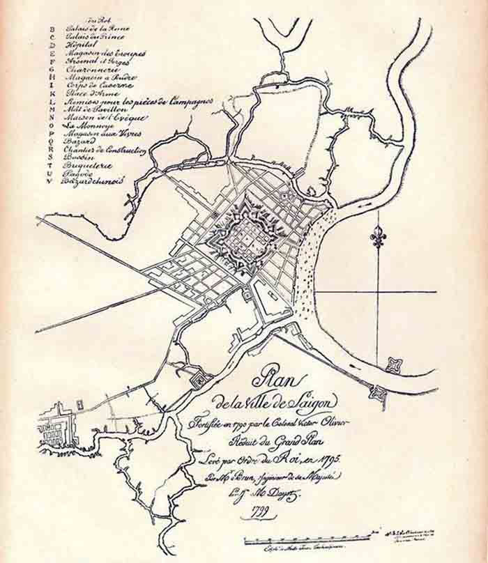 Bản đồ Hồ Chí Minh qua các thời kỳ, 1799