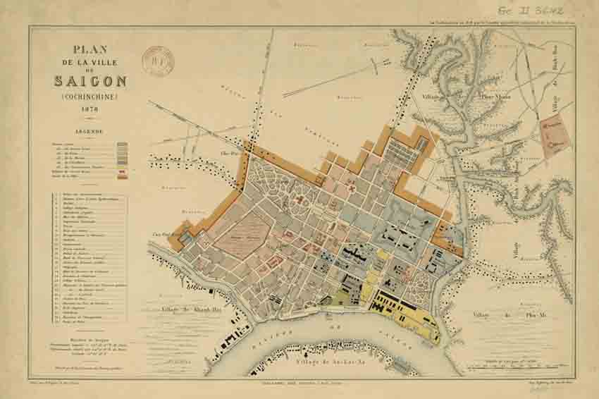 Bản đồ Hồ Chí Minh qua các thời kỳ, 1878