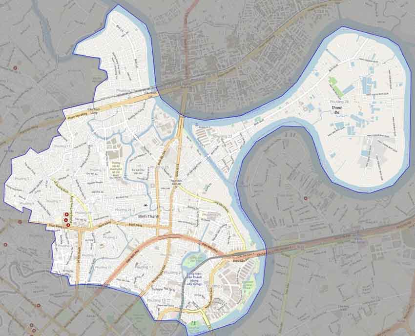 Bản đồ Hồ Chí Minh: Quận Bình Thạnh