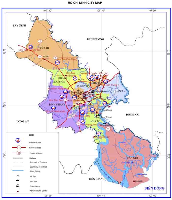 Bản đồ Hồ Chí Minh, ứng dụng