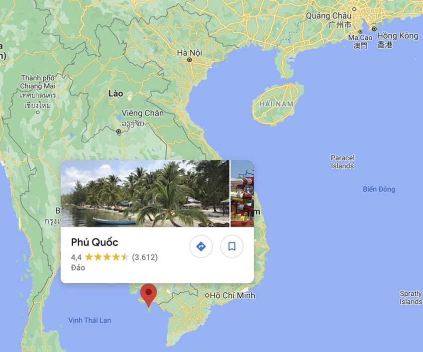 Bản đồ Phú Quốc, Phú Quốc trên bản đồ Việt Nam