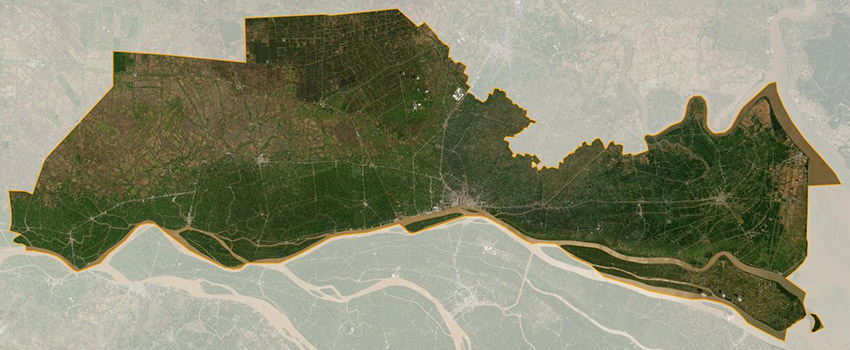 Bản đồ miền Nam, Bản đồ miền Tây: tỉnh Tiền Giang