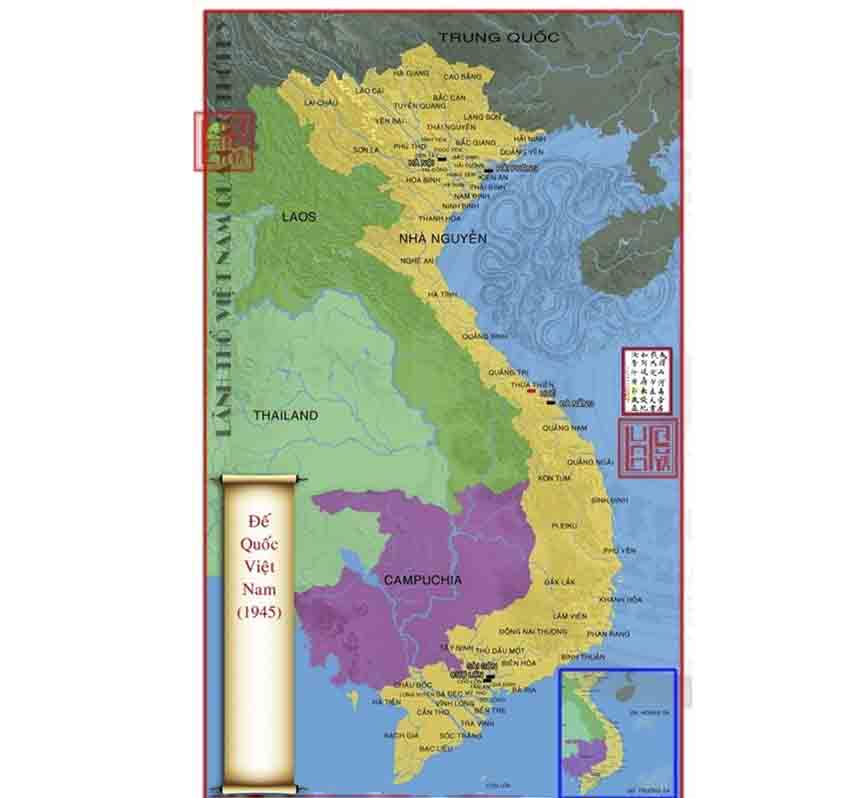 Bản đồ Việt Nam năm 1945