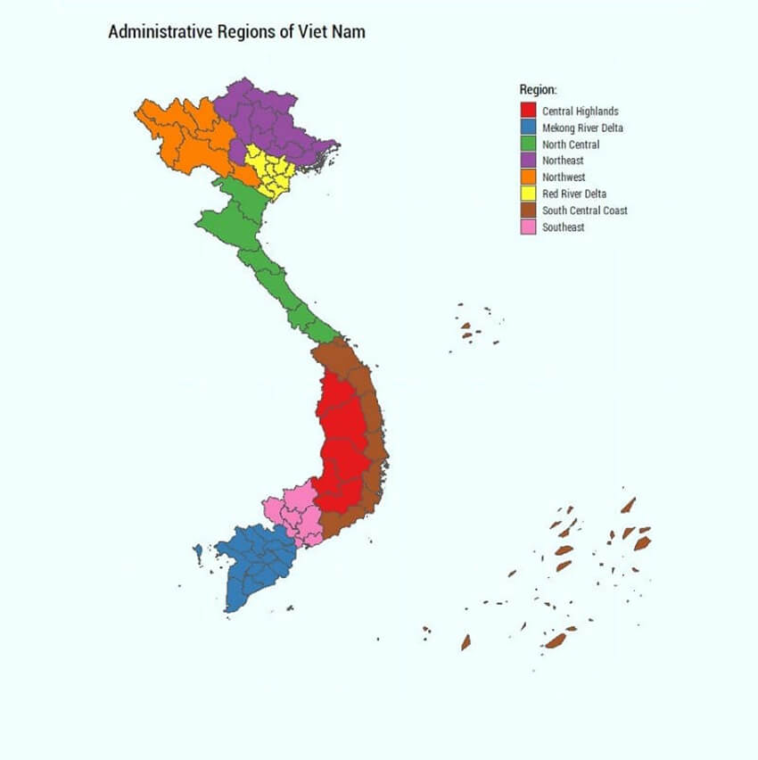 Bản đồ miền Bắc, Vị trí địa lý miền Bắc trên bản đồ Việt Nam