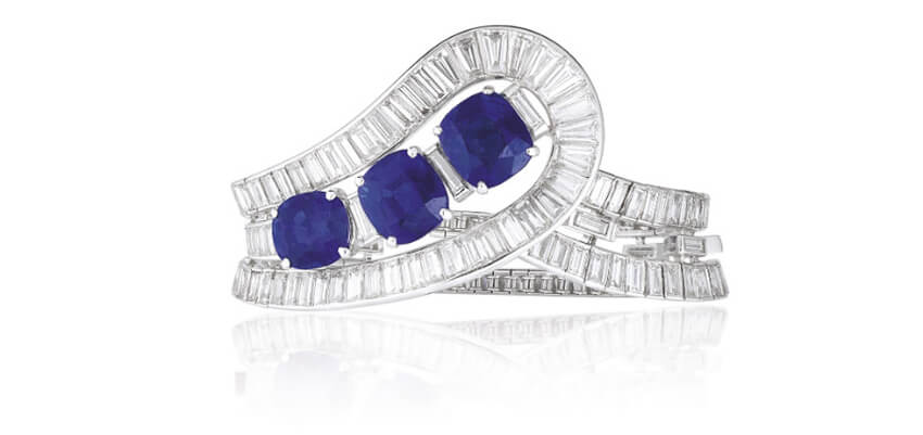 Vòng tay đắt nhất: đá Sapphire và kim cương Van Cleef & Arpels