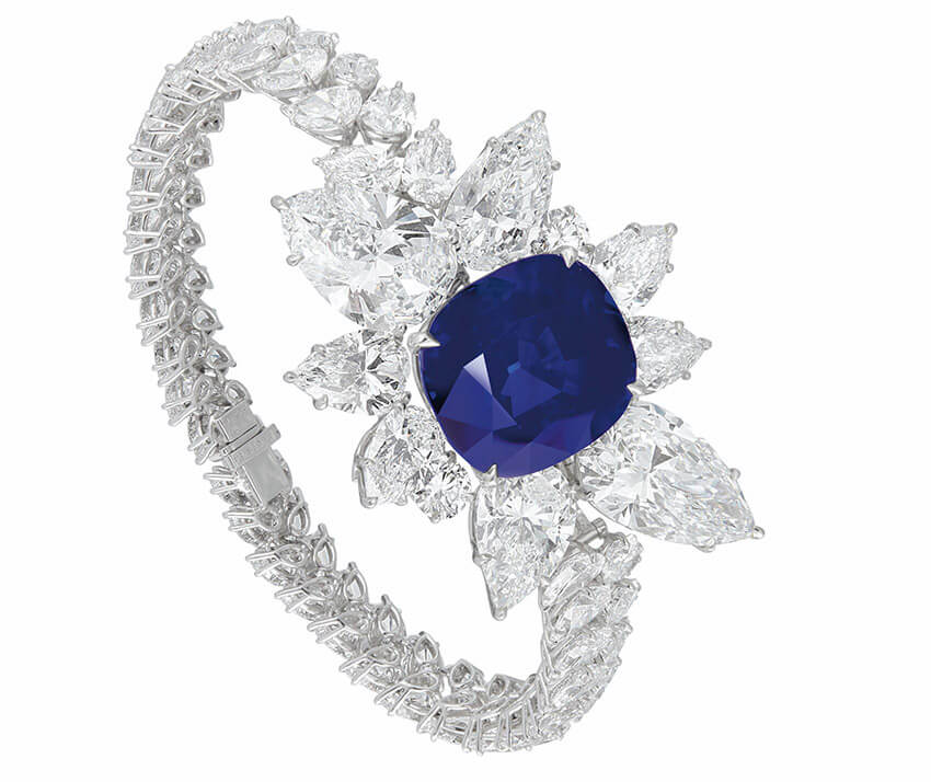 Vòng tay đắt nhất: kim cương Kashmir và đá Sapphire
