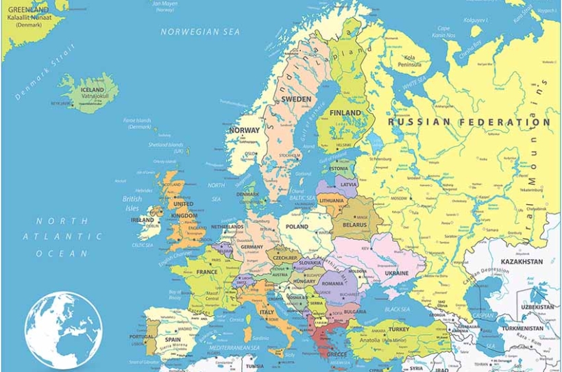 Bản đồ châu Âu, hình đại diện