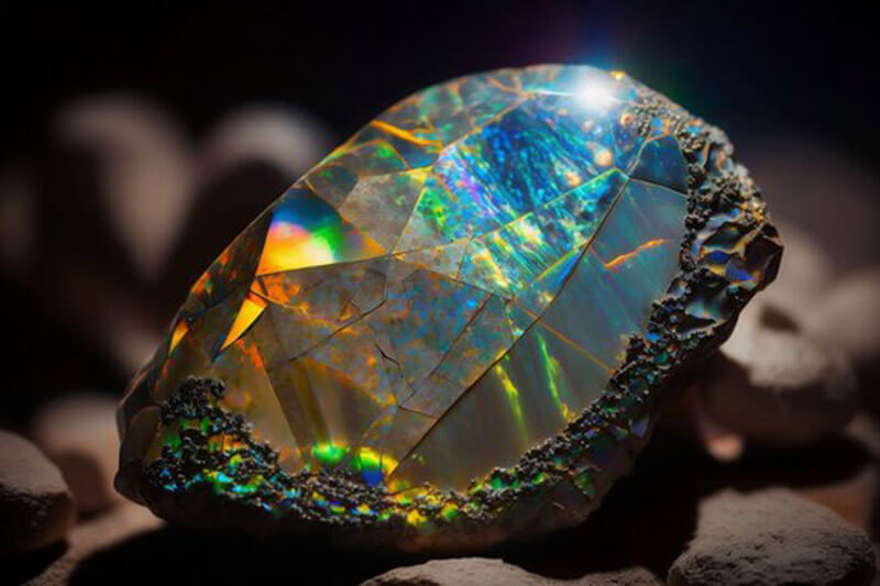 Lịch sử đá Opal xanh lam