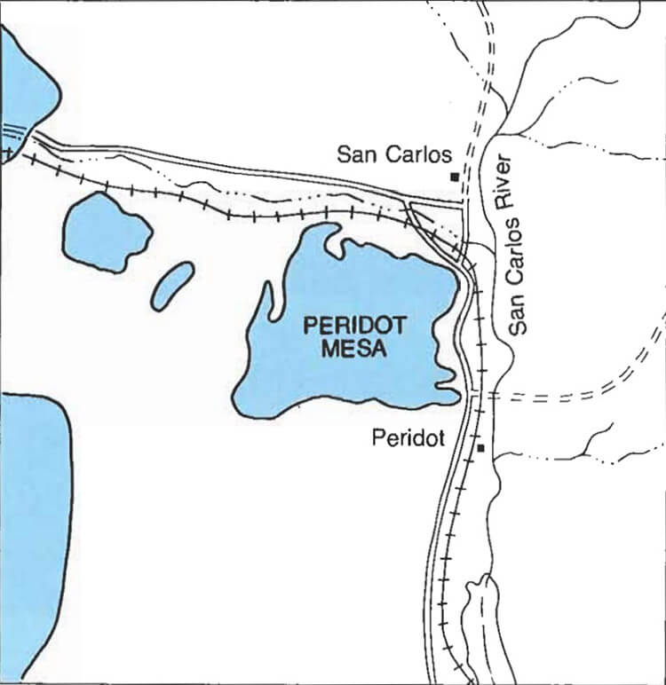Địa chất của mỏ khai thác Peridot Mỹ